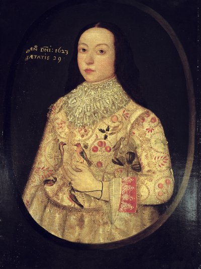 Portrait of Amy Seymour, 1623 by English School